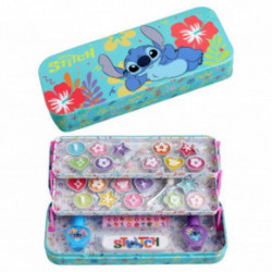 Disney Stitch Makeup Tin with 3 Folding Trays Bērnu dekoratīvās kosmētikas komplekts 1gab.
