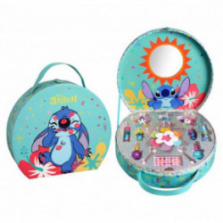 Disney Stitch Round Makeup Case Skaistumkopšanas komplekts 1gab.