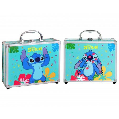 Disney Stitch Makeup Case with Folding Trays Skaistumkopšanas koferis 1gab.