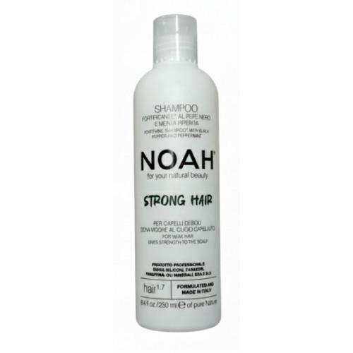 Noah Shampoo With Black Peper And Pepermint Stiprinošs šampūns vājiem matiem 250ml