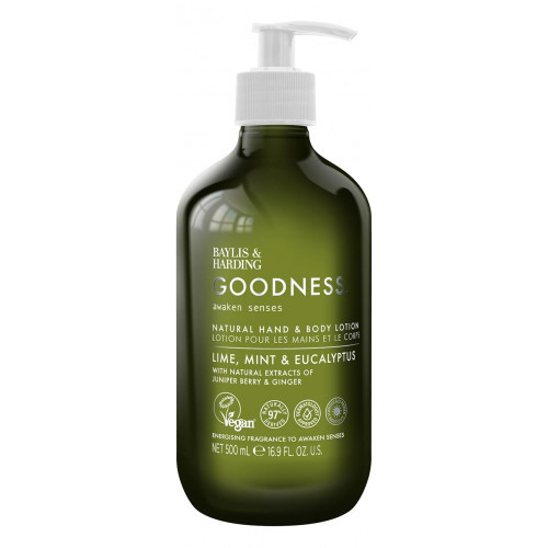 Baylis & Harding Goodness Awaken Lime, Mint & Eucalyptus Hand & Body Lotion Ķermeņa losjons 500ml