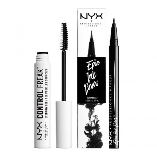 NYX Professional Makeup Brow & Liner Set Uzacu želejas un acu laineru komplekts