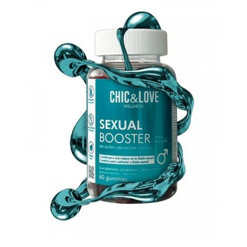 Chic & Love Sexual Booster Gummies For Man Funkcionālas gumijas pastilas vīriešiem 60 Košļājamās tabletes