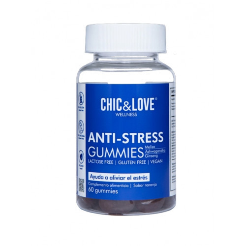 Chic & Love Anti-Stress Gummies Funkcionālās gumijas pastilas 60 Košļājamās tabletes
