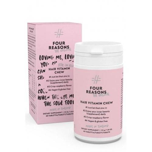 Four Reasons Original Hair Vitamin Chew Vitamīni matiem 60 tablečių