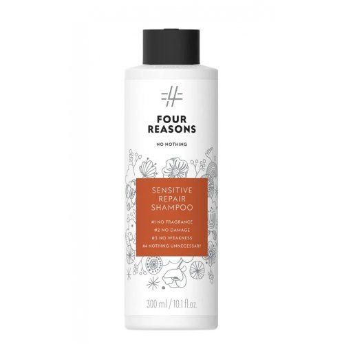 Four Reasons No Nothing Sensitive Repair Shampoo Atjaunojošs šampūns bojātiem matiem bez smaržvielām 300ml