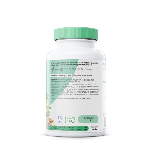 Osavi Maca 1000 mg Uztura bagātinātājs Maka 60 kapsulas