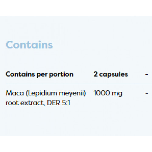 Osavi Maca 1000 mg Uztura bagātinātājs Maka 60 kapsulas
