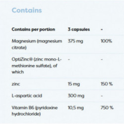Osavi Magnesium Balance & Relax Magnija, cinka un B6 vitamīnu komplekss 90 kapsulas
