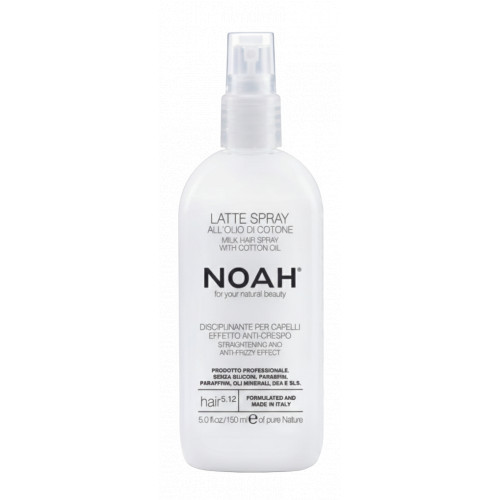 Noah 5.12 Milk Hair Spray With Cotton Oil Piena matu izsmidzināšana ar kokvilnas eļļu 150ml