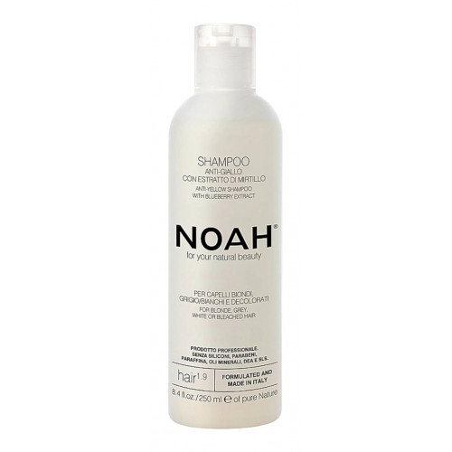 Noah 1.9 Anti-Yellow Shampoo With Blueberry Extract Dzeltenus toņus neitralizējošs šampūns 250ml
