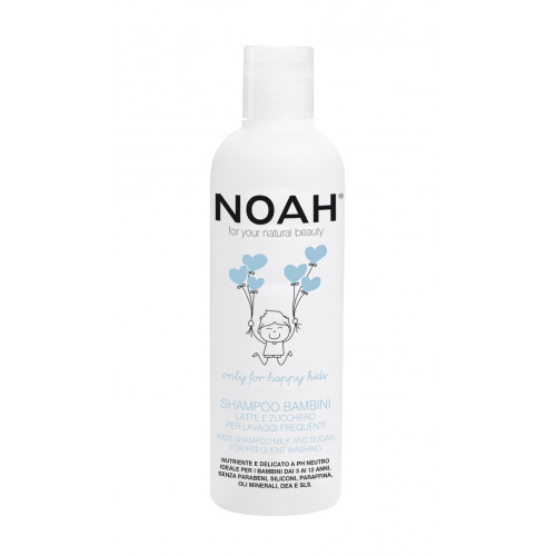 Noah Kids Shampoo Milk & Sugar for Frequent Washing Bērnu šampūns biežai mazgāšanai 250ml
