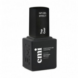 E.Mi Top Coat Nail Polish Gel Effect Virsējais nagu lakas slānis 9ml