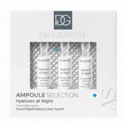 Dr. Grandel Ampoule Selection Hyaluron at Nigh Sejas mitrinošās koncentrāta ampulas 3x3ml