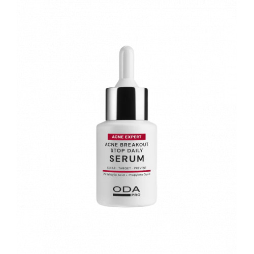 ODA Pro Acne Breakout Stop Daily Serum Serums pret pinnēm 30ml