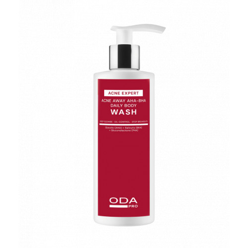ODA Pro Acne Away AHA-BHA Daily Body Wash Ikdienas ķermeņa mazgāšanas līdzeklis pret pinnēm 200ml