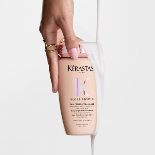 Kérastase Gloss Absolu Bain Creme Hydra-Glaze Shampoo Mitrinošs un spīdumu piešķirošs krēmveida šampūns 250ml