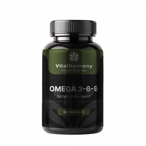 Vitalharmony Omega 3-6-9 Uztura bagātinātājs 90 kapsulas