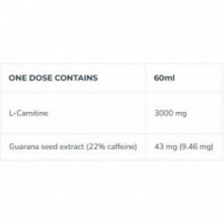 Iconfit L-Carnitine 3000 Shot Uztura bagātinātājs pirms treniņa 60ml