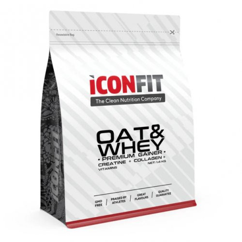 Iconfit Oat & Whey Premium Gainer Produkts masas palielināšanai 1.4kg