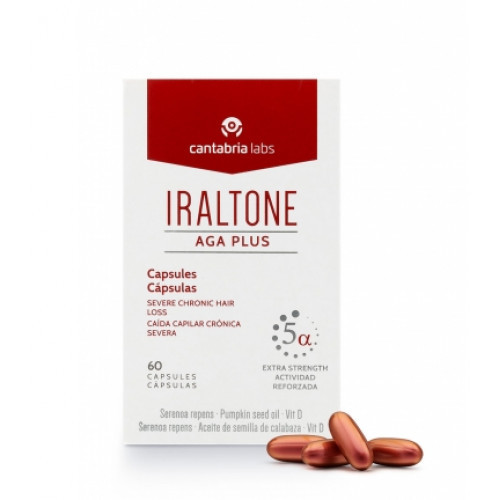 Iraltone AGA PLUS Anti-Hair Loss Matu uztura bagātinātājs ar ķirbju sēklu eļļu 60 kapsulas