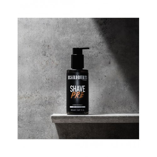 Beardburys Amber Midnight Anti-Irritation Pre-Shave Cream Pirms skūšanās krēms 150ml