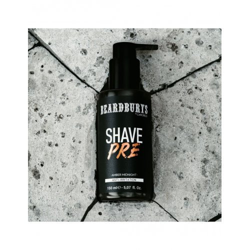Beardburys Amber Midnight Anti-Irritation Pre-Shave Cream Pirms skūšanās krēms 150ml