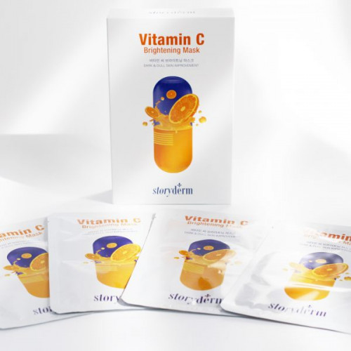 Storyderm Vitamin C Brightening Mask C Vitamīna sejas maska 1gab.