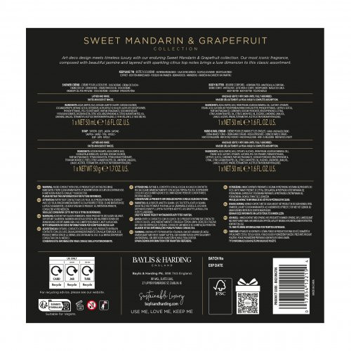 Baylis & Harding Sweet Mandarin & Grapefruit Luxury Bathing Tin Gift Set Ķermeņa kopšanas līdzekļi