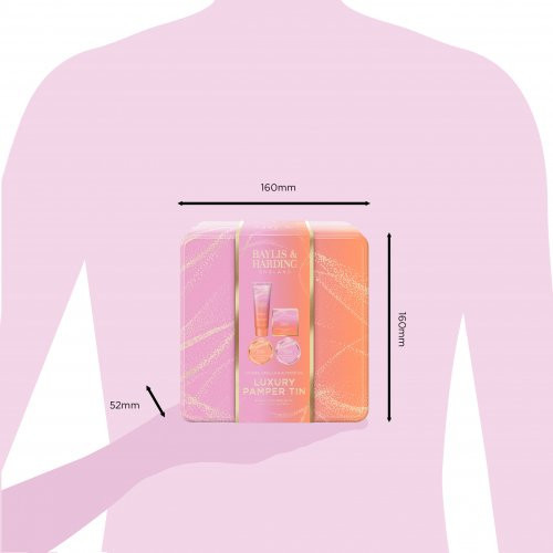 Baylis & Harding Jojoba, Vanilla & Almond Oil Luxury Pamper Tin Gift Set Dāvanu komplekts