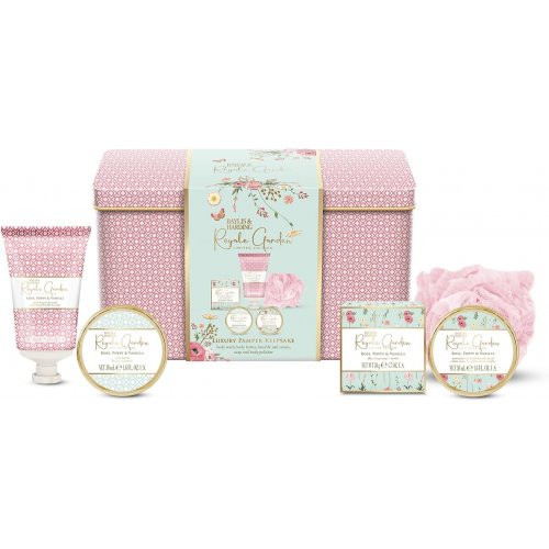 Baylis & Harding Royale Garden Rose, Poppy & Vanilla Luxury Pamper Keepsake Tin Gift Set Dāvanu komplekts