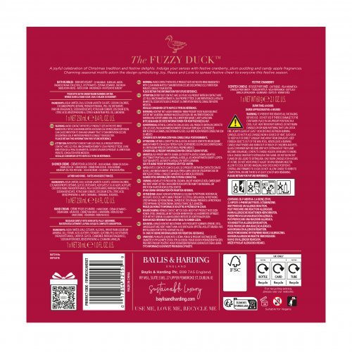 Baylis & Harding The Fuzzy Duck Winter Wonderland Luxury Candle Gift Set Svinīgs ķermeņa kopšanas komplekts