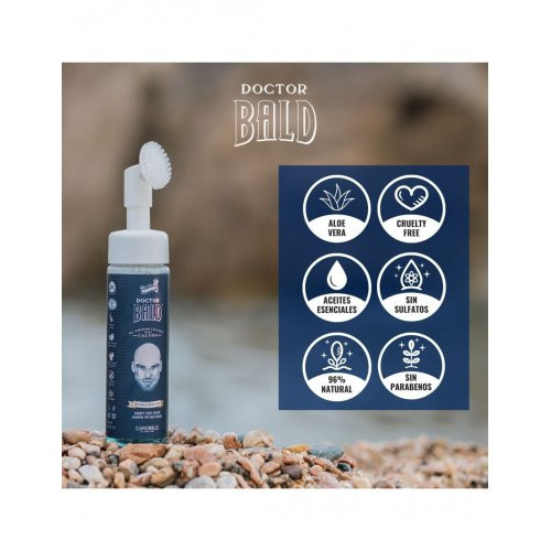 Beardburys Doctor Bald Shampoo for Bald Men Šampūns plikai galvas ādai 200ml