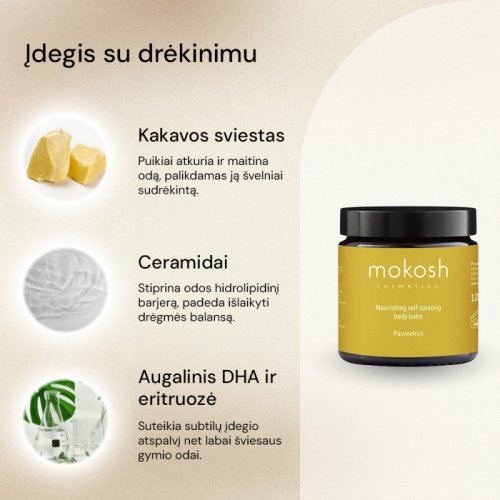 Mokosh Nourishing Self-Tanning Body Balm Pašiedeguma balzams 120ml&nbsp;