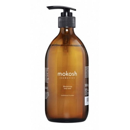 Mokosh Moisturizing Body Wash Sandalwood & Amber Mitrinošs ķermeņa mazgāšanas līdzeklis 500g