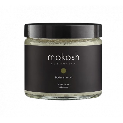Mokosh Body Salt Scrub Green Coffee & Tobacco Ķermeņa skrubis 300g