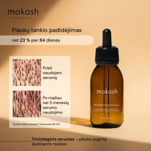Mokosh Trichological Hair Growth Serum Matu augšanu veicinošs serums 90ml