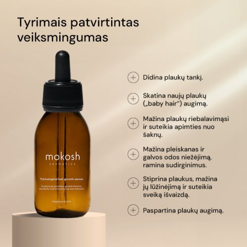 Mokosh Trichological Hair Growth Serum Matu augšanu veicinošs serums 90ml