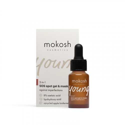 Mokosh Young SOS Spot Gel & Mask Against Imperfections Gels / maska pret pinnēm 12ml