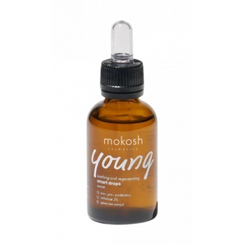 Mokosh Young Smart Drops Soothing And Regenerating Serum Sejas serums 30ml