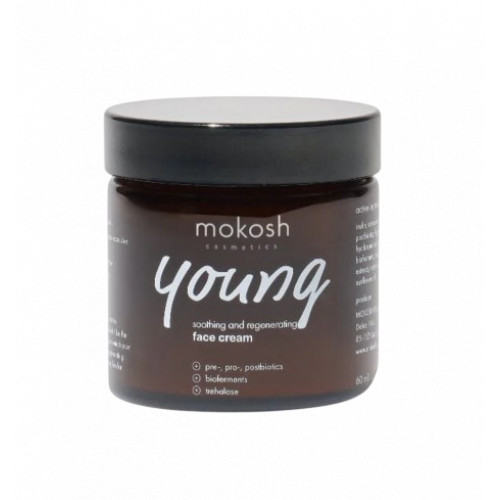 Mokosh Young Soothing And Regenerating Face Cream Nomierinošs sejas krēms 60ml