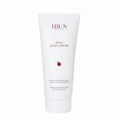IDUN Rich Body Cream Barojošs ķermeņa krēms ar šī sviesta un auzu eļļām 200ml