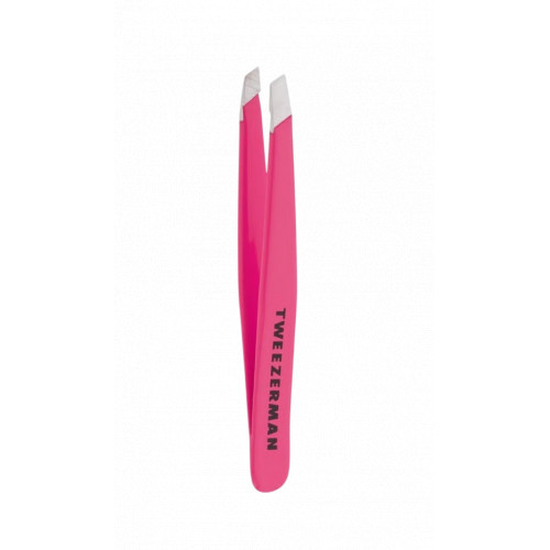 Tweezerman Pink Classic Mini Slant Tweezer Pincete, rozā 1gab.