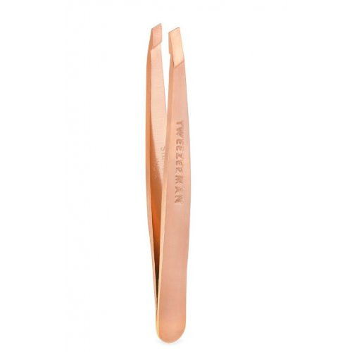 Tweezerman Rose Gold Classic Mini Slant Tweezer Pincete, rožu zelta 1gab.