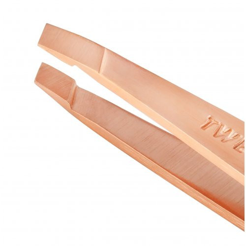 Tweezerman Rose Gold Classic Mini Slant Tweezer Pincete, rožu zelta 1gab.