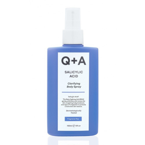 Q+A Salicylic Acid Clarifying Body Spray Ķermeņa sprejs ar salicilskābi 150ml