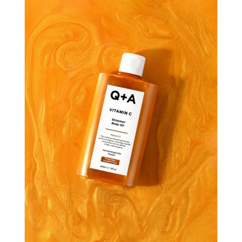 Q+A Vitamin C Shimmer Body Oil Mirdzoša ķermeņa eļļa 150ml