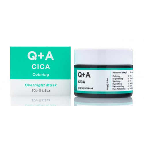 Q+A Cica Calming Overnight Mask Nomierinoša nakts sejas maska 50g