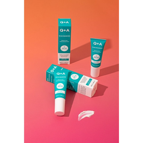 Q+A Niacinamide Balancing Face Cream SPF50 Saules aizsargkrēms problemātiskai ādai 50ml