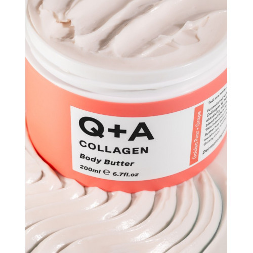 Q+A Collagen Body Butter Ķermeņa sviests ar kolagēnu 200ml
